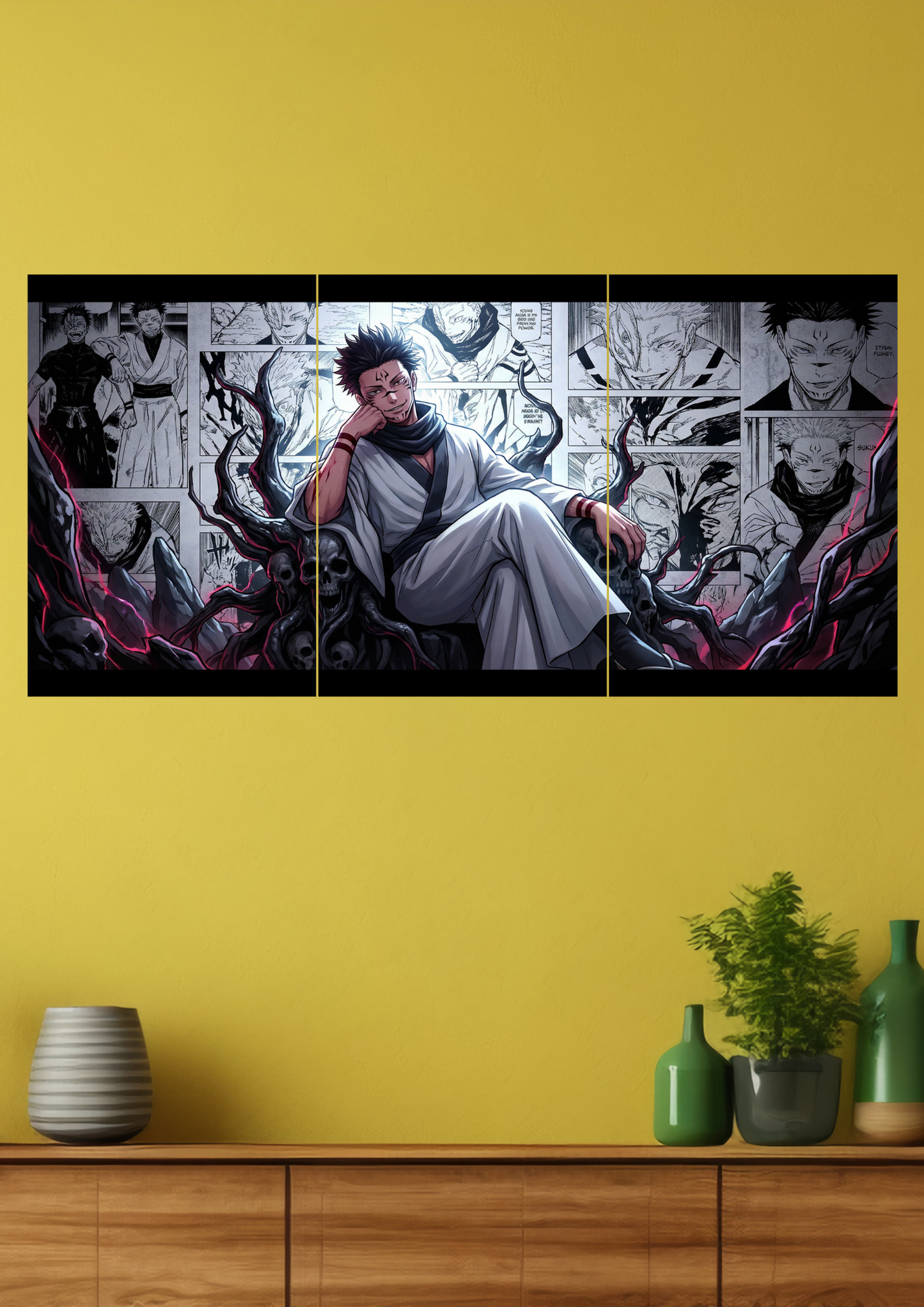 Ryomen Sukuna Jujutsu Kaisen Split Poster