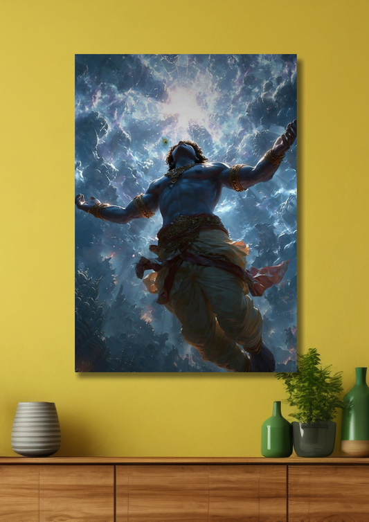 Lord Krishna Devotional Poster