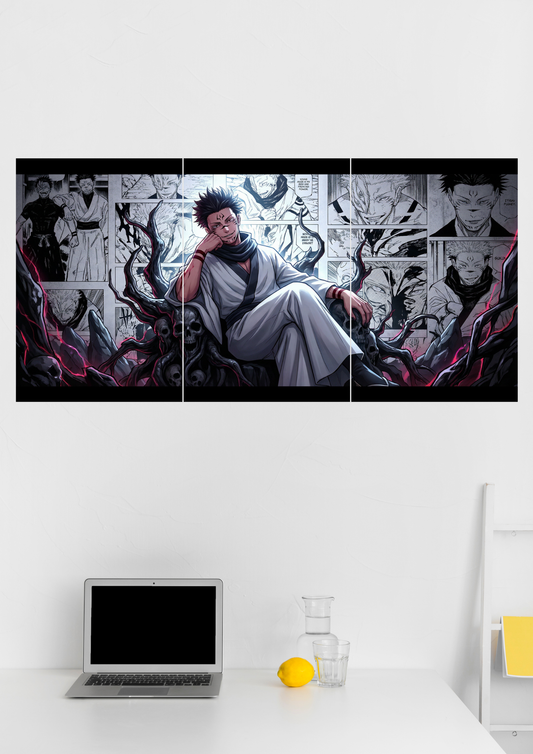 Ryomen Sukuna Jujutsu Kaisen Split Poster
