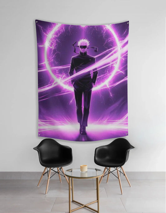 Satoru Gojo Premium Wall Flag (Tapestry)