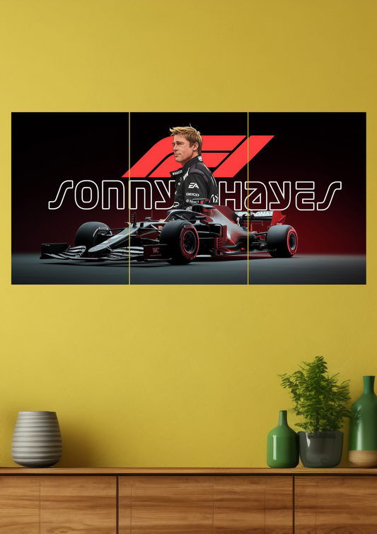 SONNY HAYES F1 the movie split poster