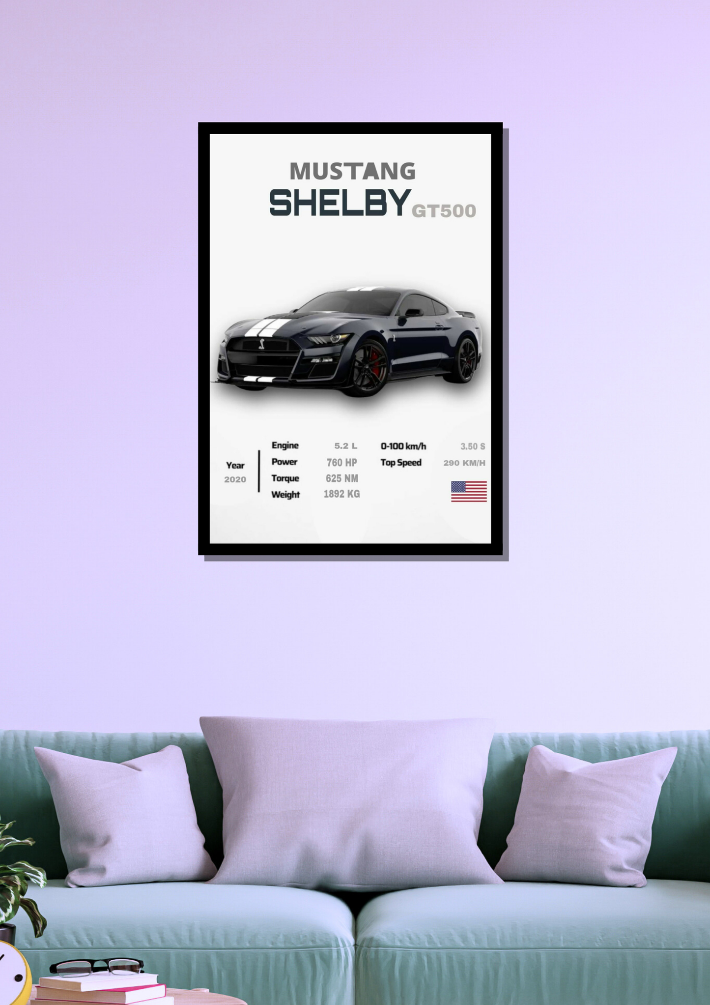 Mustang Shelby Photo Frame