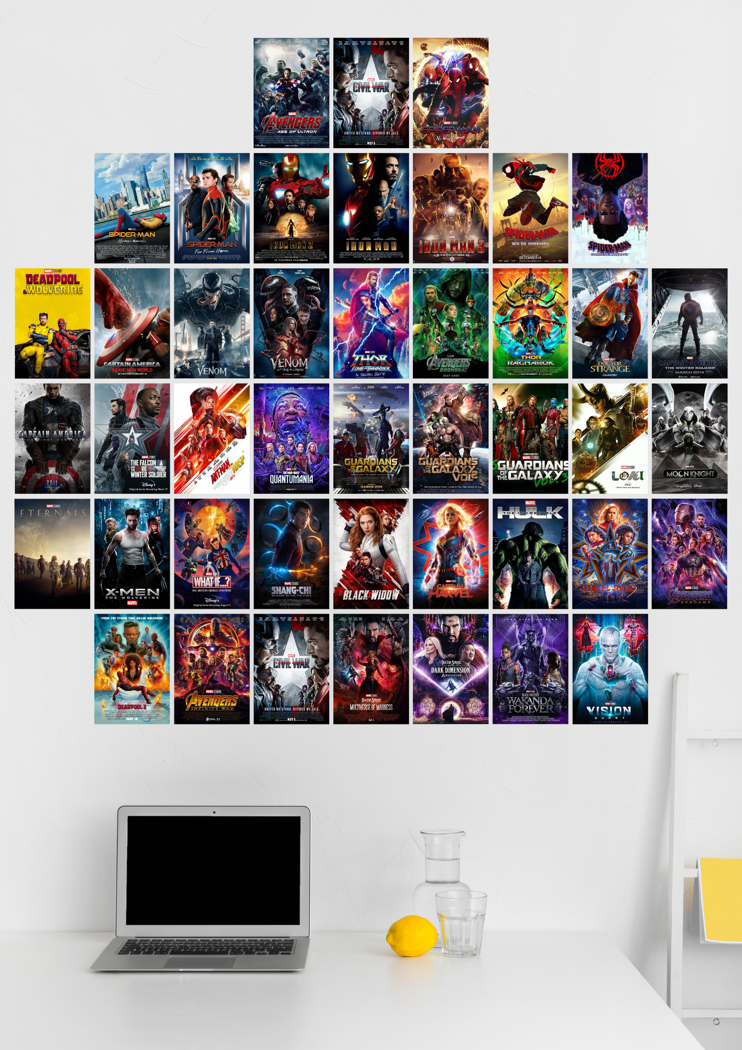 45 Epic MCU collage set