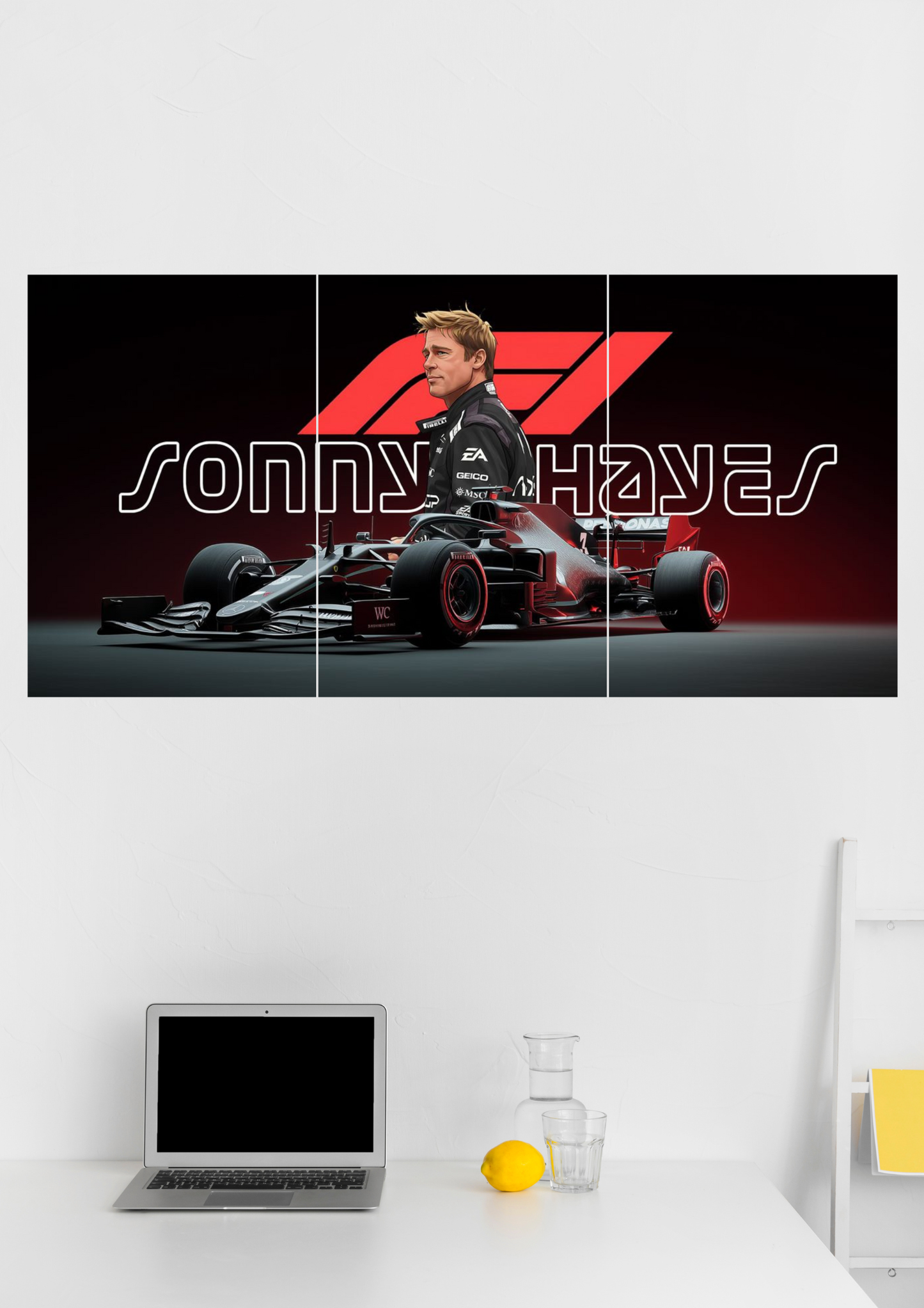 SONNY HAYES F1 the movie split poster