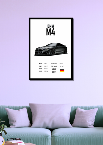 BMW M4 Photo Frame