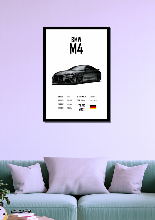 BMW M4 Photo Frame
