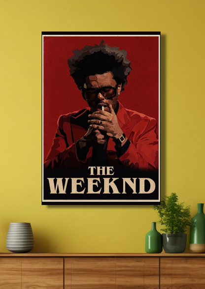 The Weeknd music poster