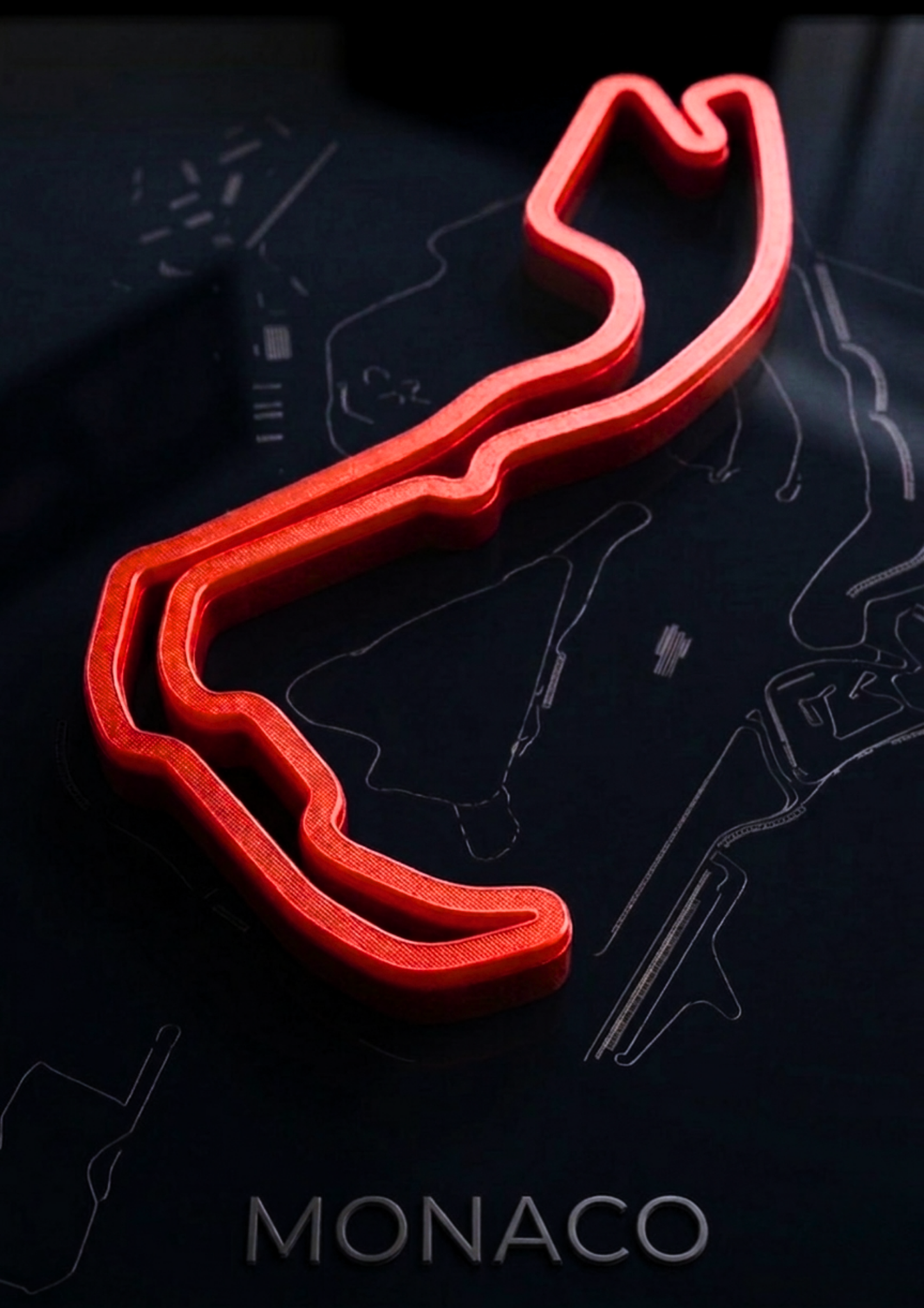 Monaco 3D Printed F1 Circuit Track Frame
