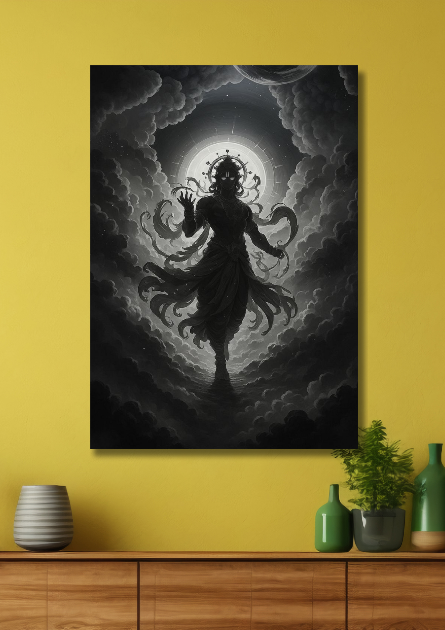 Lord Krishna Devotional Poster
