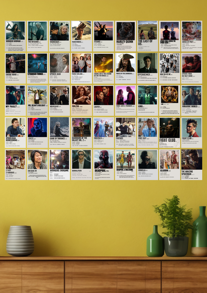 45 Epic Movies collage set poster (A6)