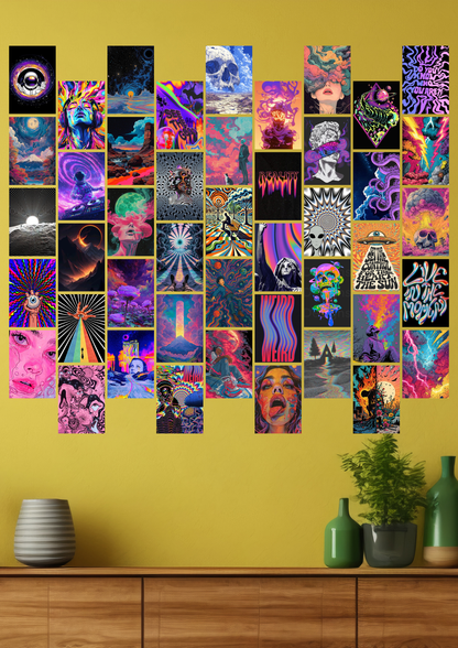 45 Epic Trippy Aesthetic collage set